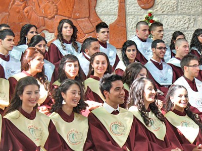 Abiturienten bei der Feier in Talitha Kumi 2013